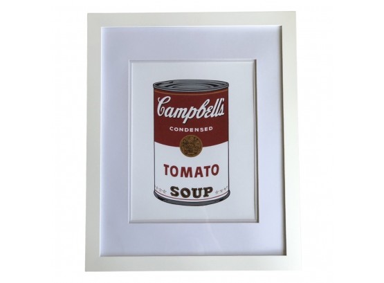 Andy Warhol Campbells  Soup Fine Art Print - Framed