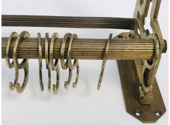 Antique English  Brass Towel Rack - Early 1900s
