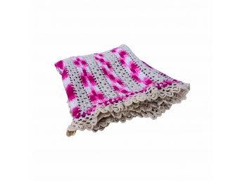 Hand Knitted Bohemian Throw Blanket -