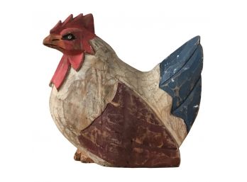 Rustic Wooden Rooster - Farm House Chic