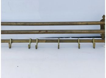 Super Cool Pictures Not So Great - Antique ( 1880s) Brass Towel Shelf ( Late 1880s)