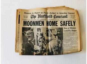 Hartford Courant - Moonmen  Home Safely -July 25 1969