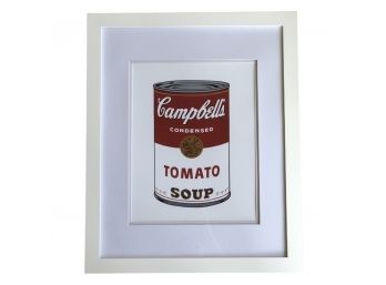 Andy Warhol Campbells  Soup Fine Art Print - Framed