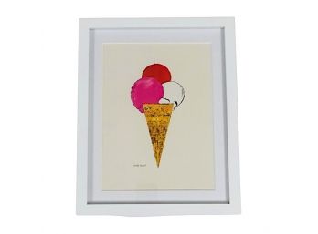 Andy Warhl Fine Art Print - Summer Ice Cream Cone