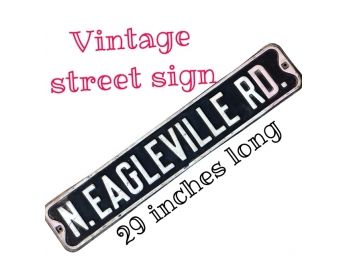 Large Metal Street Sign - The Real Deal