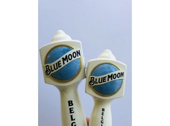 Large And Small Blue Moon Beer Taps -