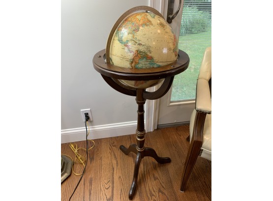 Vintage 12' Replogle Globe World Classic Series On Wood Tripod Stand