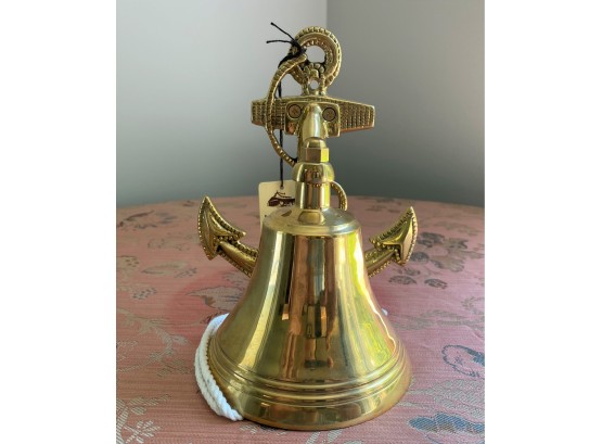 Brass Fouled Anchor Hanging Bell