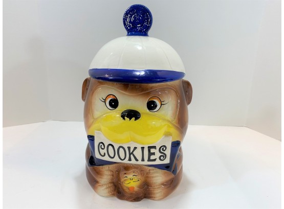 Vintage Japan Monkey Cookie Jar