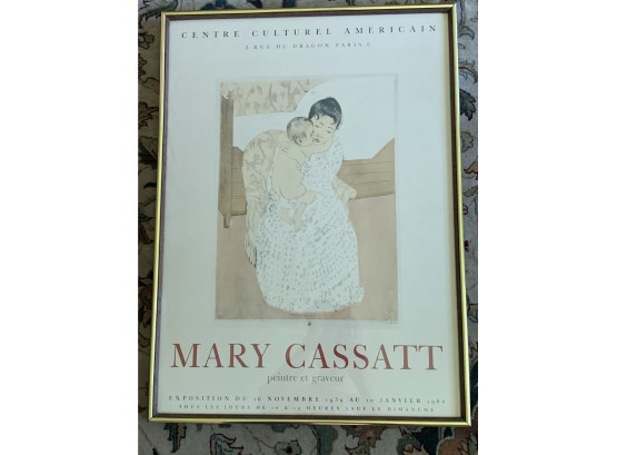 Mary Cassatt Peintre Et Graveur Paris Exhibition Poster 1959-1960