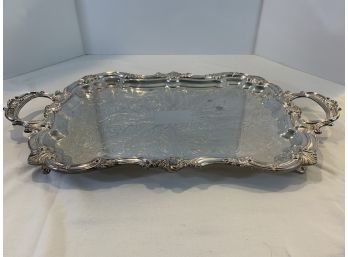 Silver Plated Waiter Tray By Birmingham Silver Co.