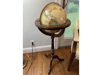 Vintage 12' Replogle Globe World Classic Series On Wood Tripod Stand