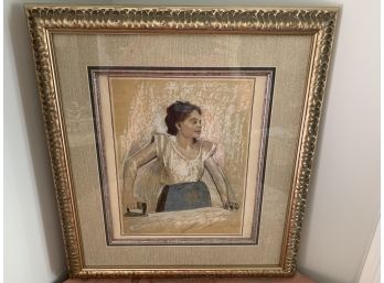 After Edgar Degas Vintage Print Titled 'Woman Ironing'