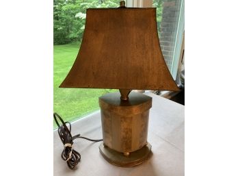 Lillian August Pineapple Tole Lamp - Orig. Sticker Price $185