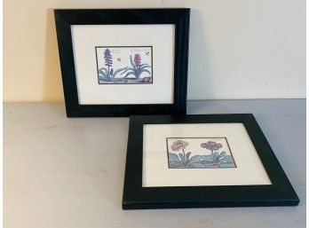 Pair Of Small Framed Botanical Prints
