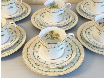 George Briard Eight Piece Victorian Gardens Tea/Coffee Set With Small Plates