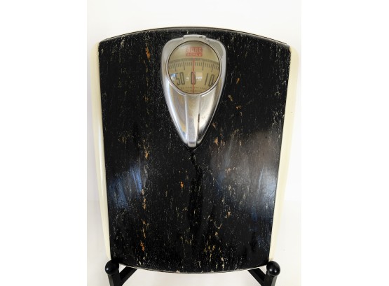 Vintage Art Deco Borg Bathroom Scale-very Clean- Calibrates And Works Fine!