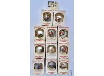 Campbell's Soup Yearly Collectible Ornaments 1980-1990 - The 1981 Is Missing, 1989 Are Doubles Original Boxes