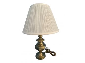 Heavy Weight Brushed Brass 19 In. Tall ( Without Shade) Table Lamp ( See Description)