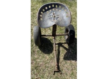 Antique Metal Tractor Seat Makes A Great Bar Stool Seat 27 In. H X 29 In. W Tire To Tire