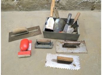 Variety Of Mason Trowels Tools Spreaders