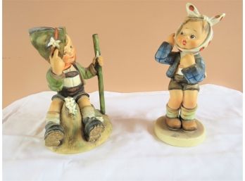 2 Vintage Hummel Figurines Bee Mark