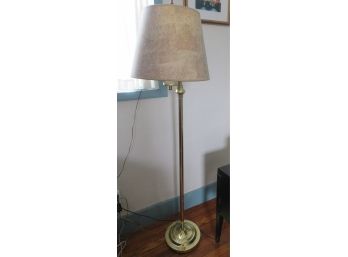 Brass Floor Lamp With Adjustable Arm