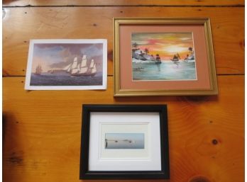 3  Nautical Boats Art Work Prints