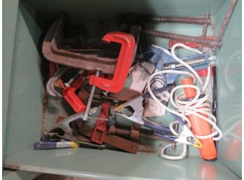 Drawer Lot Of Vintage Clamp Tools