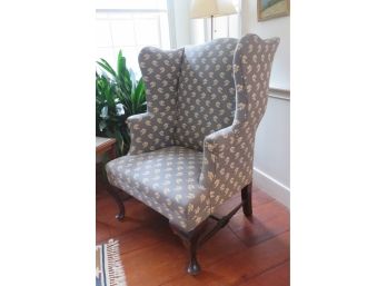Vintage Upholstered Wingback Parlor Chair