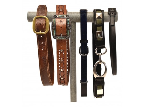 Collection Of Designer Belts - Ralph Lauren, Emporio Armani, Comptoir Des Cotonniers And More
