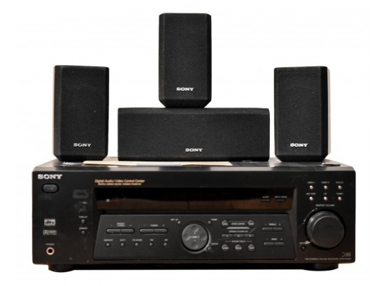 Sony STR-K740P AM/FM Stereo Receiver Digital Audio Video Control Center STR-K740P With Four Speakers