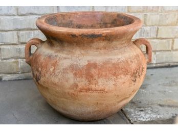 Large Pottery Planter With Handles