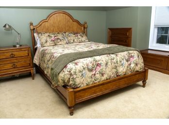 Drexel Heritage Queen Size Wood Bed Frame (RETAIL $2,600)