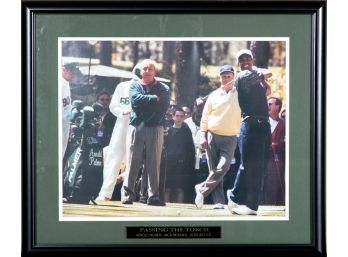 Passing The Torch - Arnold Palmer, Jack Nicklaus, Tiger Woods Framed Picture