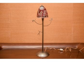 Table Lamp With Art Glass Shade