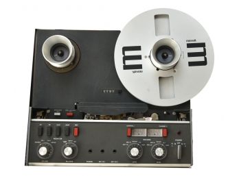 Vintage Revox Reel To Reel Recorder And Twenty Seven Maxell Reel To Reel Tapes