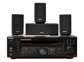 Sony STR-K740P AM/FM Stereo Receiver Digital Audio Video Control Center STR-K740P With Four Speakers