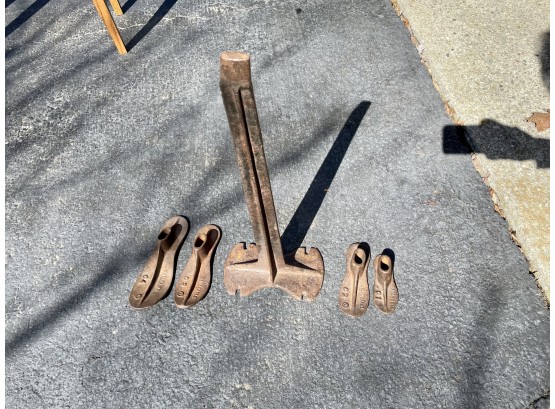 Antique Cast Iron Cobblers Shoe & Boot Forms