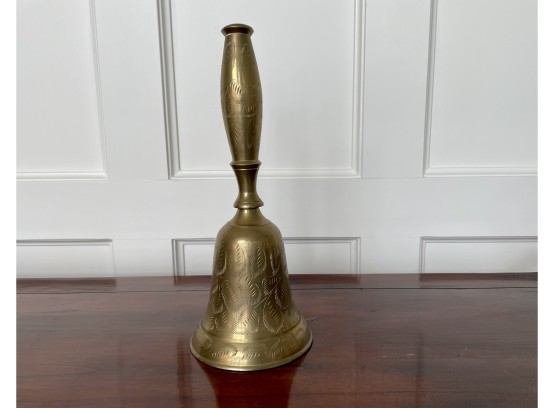 Etched Brass Hand Bell
