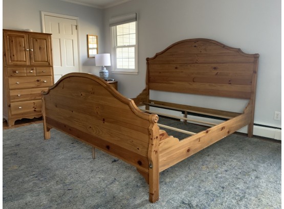 Ethan Allen Pine King Bed