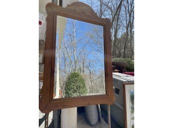Ethan Allen Beveled Glass Wood Framed Mirror