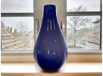 Crate & Barrel Glass Ombre 'Purple Cayman' Vase