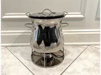 Bodum Stainless Steel Fondue Pot With Glass Insert