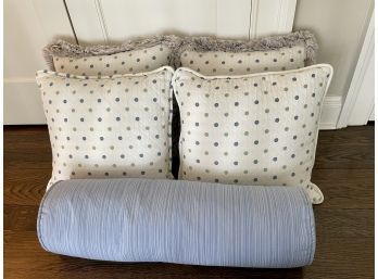 Five Custom Made Coordinating Accent Pillows