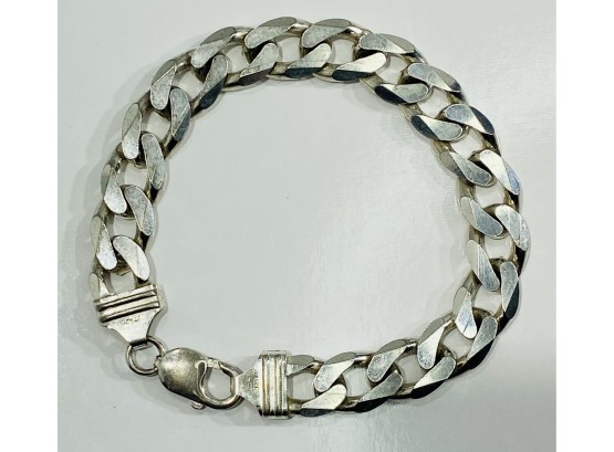 Heavy Sterling Silver Cuban Link Bracelet