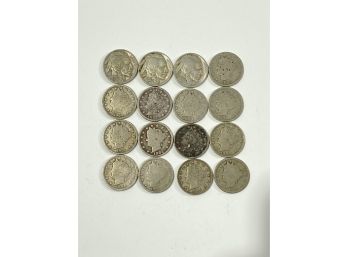Lot Of US Liberty Head & Buffalo Nickels     1883 - 1937
