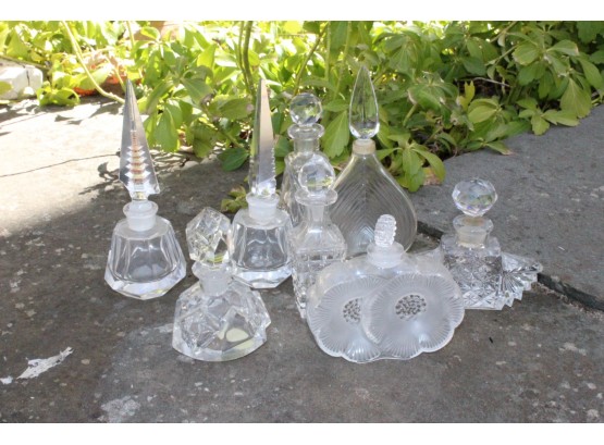 Beautiful Collection Of Crystal Perfume Bottles