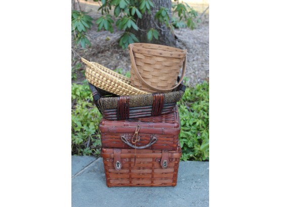 Great Collection Of Baskets Including Longaberger