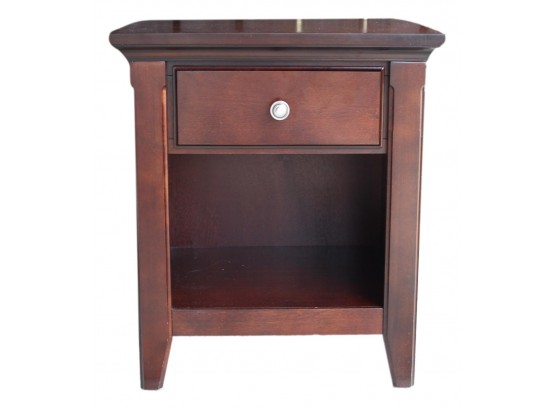 Single Drawer Wooden End Table/ Night Stand